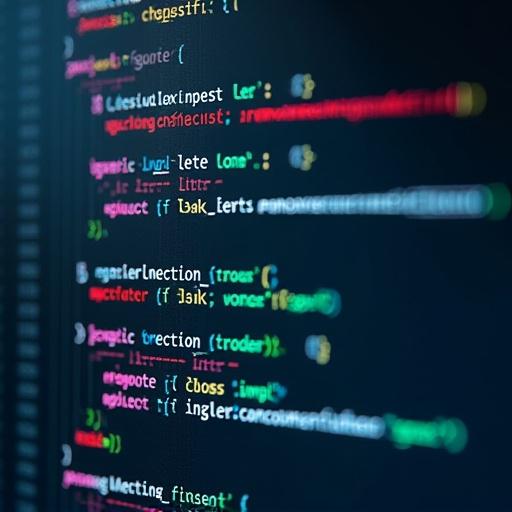 Visual illustration depicting abstract programming code incorporating the concept of separation of concerns.