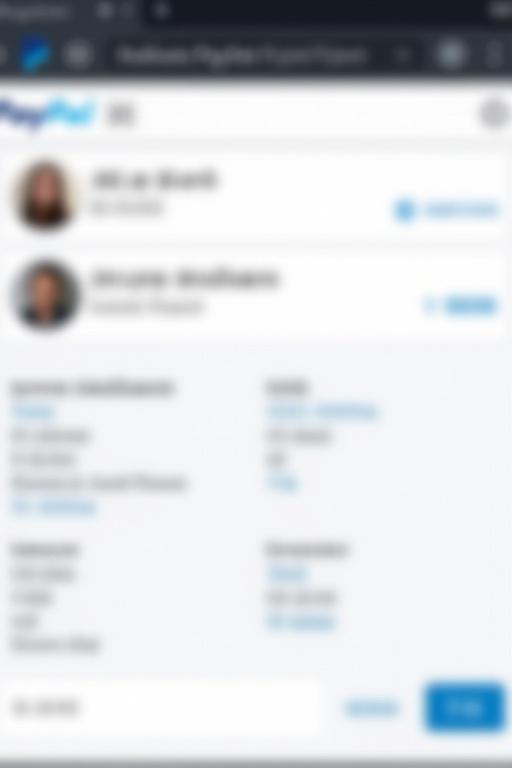 Create a digital proof of a PayPal transaction. A payment of 15 dollars is sent to Julia Massiac through xavier. The image shows transaction details on a webpage interface.