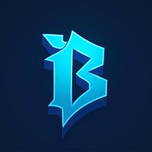 A logo designed for a Minecraft server named Blizon. The logo prominently features a stylized blue letter B in the center. The design is modern and simple, suitable for gaming communities.