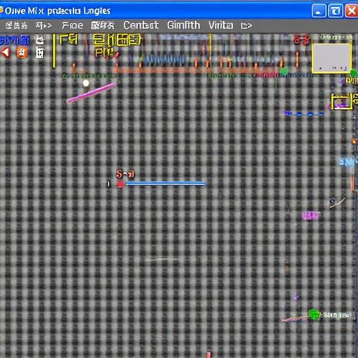 A chart representing FX trading data. The image displays various market movements and indicators. It has a grid background with multiple colors highlighting different metrics.