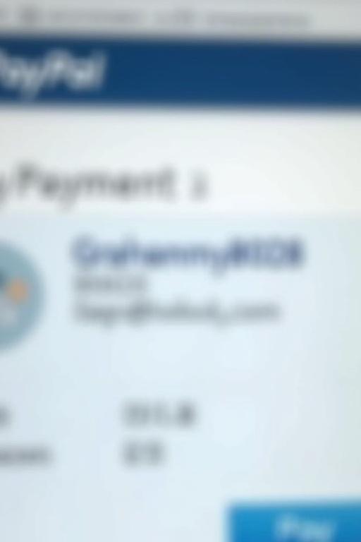 Digital proof of a simplified PayPal transaction showing blurred text. The payment amount is displayed as 70 dollars sent to grahamamy8028@outlook.com. The image features a web interface with transaction details in soft colors.