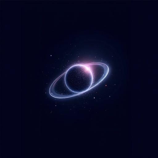 Modern minimalist logo for YouTube science channel. Title 'Cosmos and Us'. Features stylized galaxy with stars and planetary orbits. Utilizes deep space colors: dark blue, black, purple with white/light blue highlights. Includes elegant sans-serif typography. Evokes wonder and curiosity about cosmos.