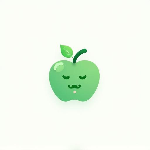Logo design for NutriBot smart nutrition assistant. Modern minimalist professional style. Use stylized apple or healthy food icon with digital elements. Incorporate WhatsApp references with green accents. Color palette includes healthy greens and soft backgrounds. Font clean and friendly. Include name NutriBot beside icon. Convey trust health and smart communication.