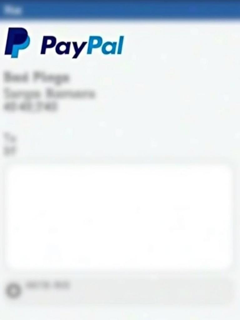 Digital screenshot representing PayPal payment of twenty dollars. PayPal logo on display. Email address of the recipient is shown. The name indicates the payment is sent to boyfriend.