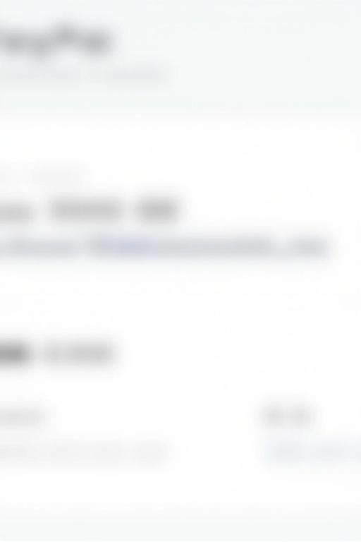 Digital proof of a simplified PayPal transaction showing blurred text. The payment amount is displayed as 350 dollars sent to norlanoraz23@outlook.com. The image features a web interface with transaction details in soft colors.