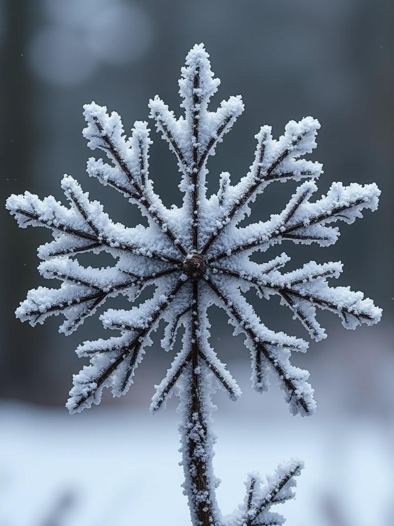 A close-up view of a frozen snowflake. The snowflake has intricate details and appears in black and white. The name 'Willow' is patterned along the edges of the snowflake.