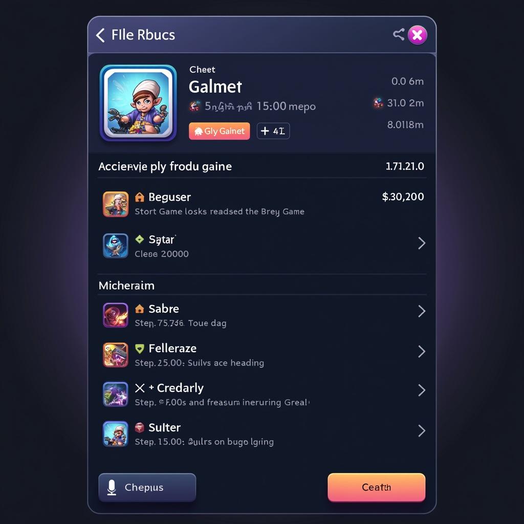 Smart product page showcasing game cheat features and stats.