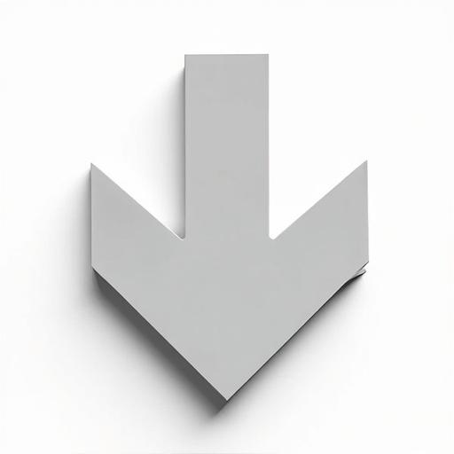 3D download icon designed in orange color with a clean white background. Design is neat and very easy to edit.