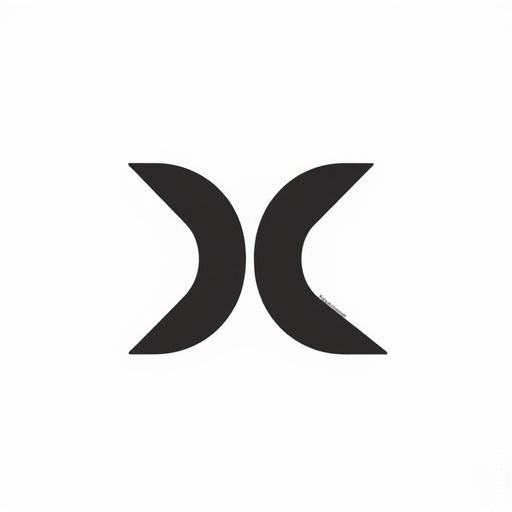 Fusion of a simplified and stylized representation of the Phoenician aleph rotated 90 degrees and the zodiac symbol for Taurus. The shapes merge to form one, highlighting their similarity. Minimalist drawing with clear black lines on a white background, no decoration or shading. Black and white only. Centered, balanced composition suitable for a logo or pictogram.