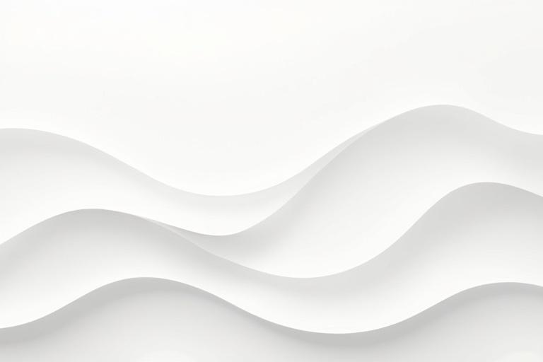 Abstract minimalist image features soft curvy lines creating wave-like pattern over light background