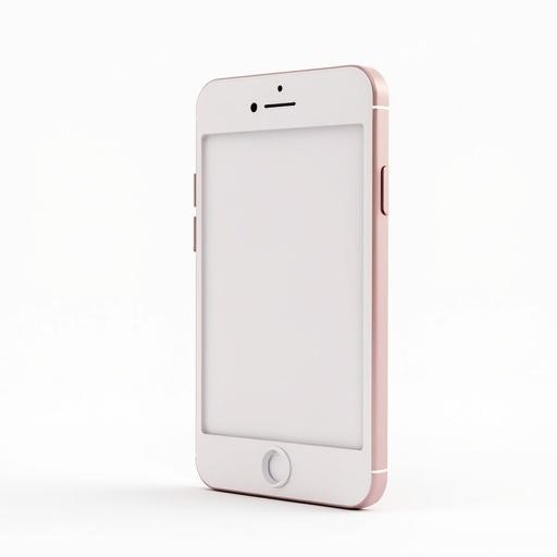 3D cartoon style phone on clean white background