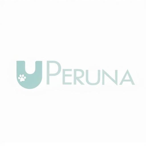 Minimalist logotype for Ciudad Perruna with clean bold sans-serif font. One color text in warm earth tone or pastel turquoise. Letter U in Perruna incorporates dog nose outline in negative space. Letter C in Ciudad integrates subtle paw print outline. White background, seamless integration, professional and trustworthy feel. Vector design