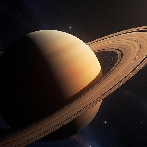 A photoreal, hyper-realistic, ultra high-resolution image of Saturn captured by NASA.