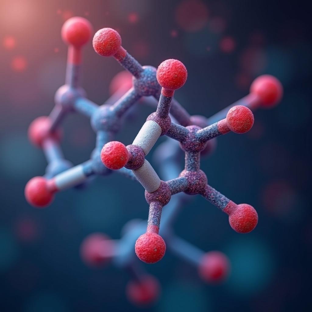 Cover page for a scientific article focusing on azobenzenes used as photoswitches in chemical applications. The image showcases molecular structures with vibrant colors and 3D effect. It highlights the chemical properties and functionality of azobenzenes.