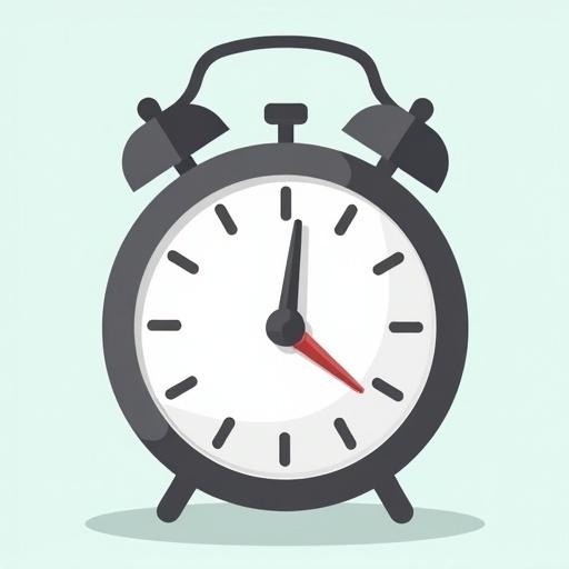 Saving Time. Flat cartoon-style vector illustration. Clean geometric shapes with soft rounded edges. Solid soft green background