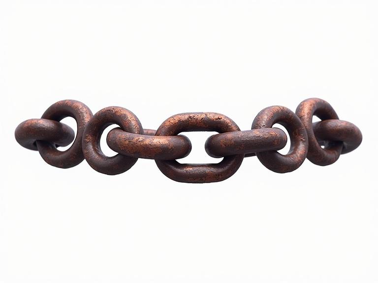 Chain belt styled as an asset for RPG games with no background and a transparent background.