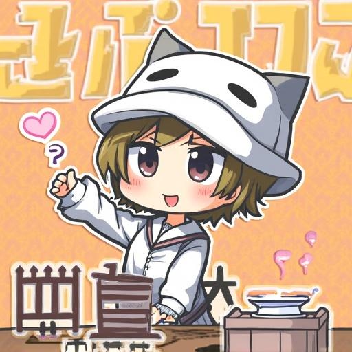 Anime character wears panda hat. Expressive face with cheerful demeanor. Text in the background discusses historical budgeting practices in Japan. Focus on character and text about economic reforms.