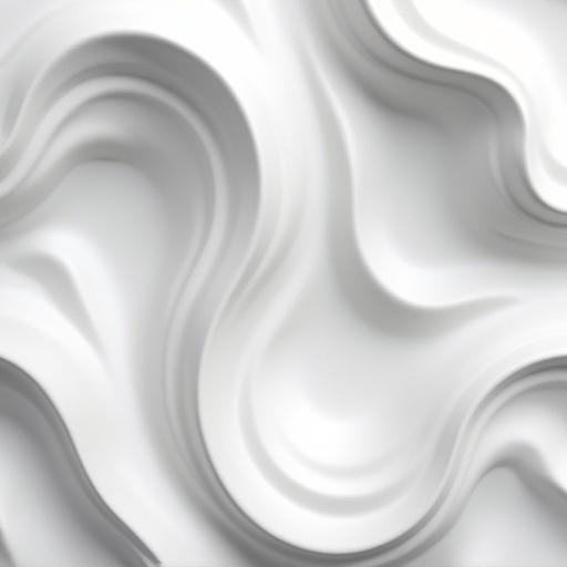 Sculptural 3D wall made of matte white marble. Flowing organic folds resemble frozen silk. Surface features deep recesses curving inward and fading into darkness. Smooth tactile transitions and ambient lighting create a serene artistic effect.