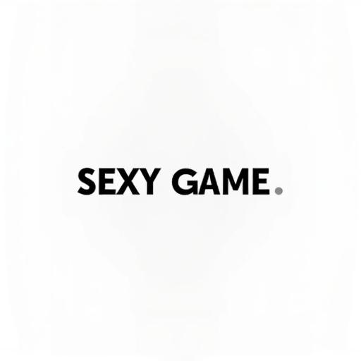 Modern minimalist logo design for a video game studio. The logo features the text SEXY GAME in bold typography. Single color style on a white background. Focus on sleek and professional presentation without clichés.