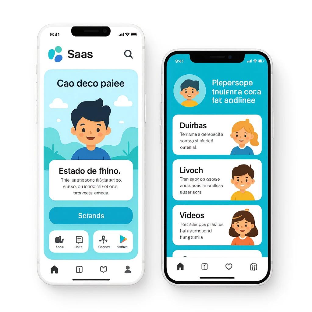 Design a mobile SaaS application for parents concerned about their children's developmental issues. Include features for assessments, health consultations, and educational resources. Incorporate interactive games and an AI assistant. Offer multiple pricing plans with varying levels of service.