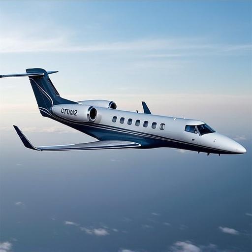 Technical specification of Cessna Citation 525 business jet with turbofan propulsion and twin engines. Aircraft has standard swept wings and moderate cruise speed of Mach 0.74.