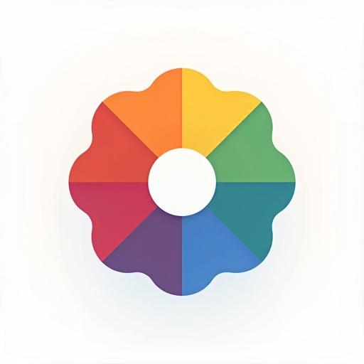Design an abstract minimalistic icon representing Agreeableness in the Big Five Personality Traits. Use vivid colors compatible with specific shades. Place the icon on a clear white background, taking full canvas area for focus.