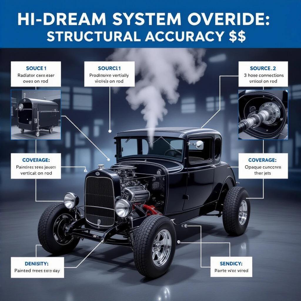 Hi-dream system override structural accuracy. Show a vintage 1928 Mercedes-Benz 18/100 PS Sportwagen stalled on a mountain gravel shoulder. Feature a woman in a white cloche hat and knee-length dress with mud-splattered stockings standing by the engine bay. Highlight steam physics including a geyser from the radiator cap and hose connections. Capture details like painted steel hood panels, an open door with a brass handle, and a vacant interior. Use golden hour mist for ambiance.