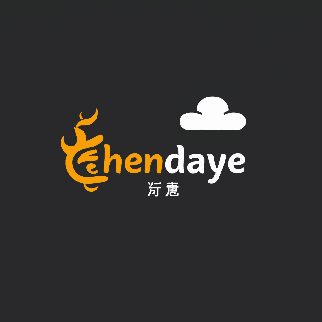 The image features the word 'ehendaye' with an orange flame design and a white cloud on a dark background.