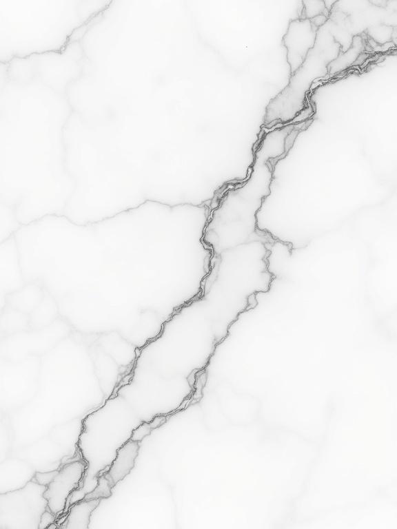 Ultra high-resolution seamless white marble texture with pronounced dark gray veins. High contrast veining in natural flowing patterns. Realistic stone surface with subtle gloss. Premium architectural finish with elegant and dramatic aesthetic.