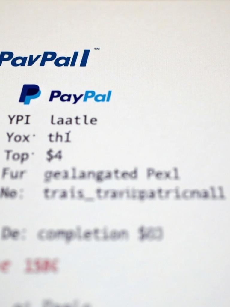 Image depicts a payment confirmation document from PayPal. The document addresses payment directed to a specific email. Features recognizable PayPal branding. Text is clearly visible and emphasized. Shows a completed transaction amount of 150 dollars.