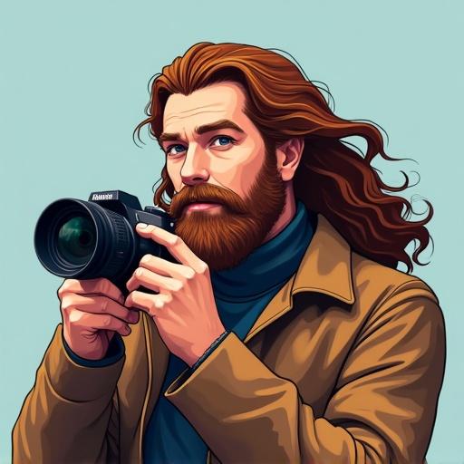 Logo features a long-haired photographer holding a camera with text Arthur's View incorporated.