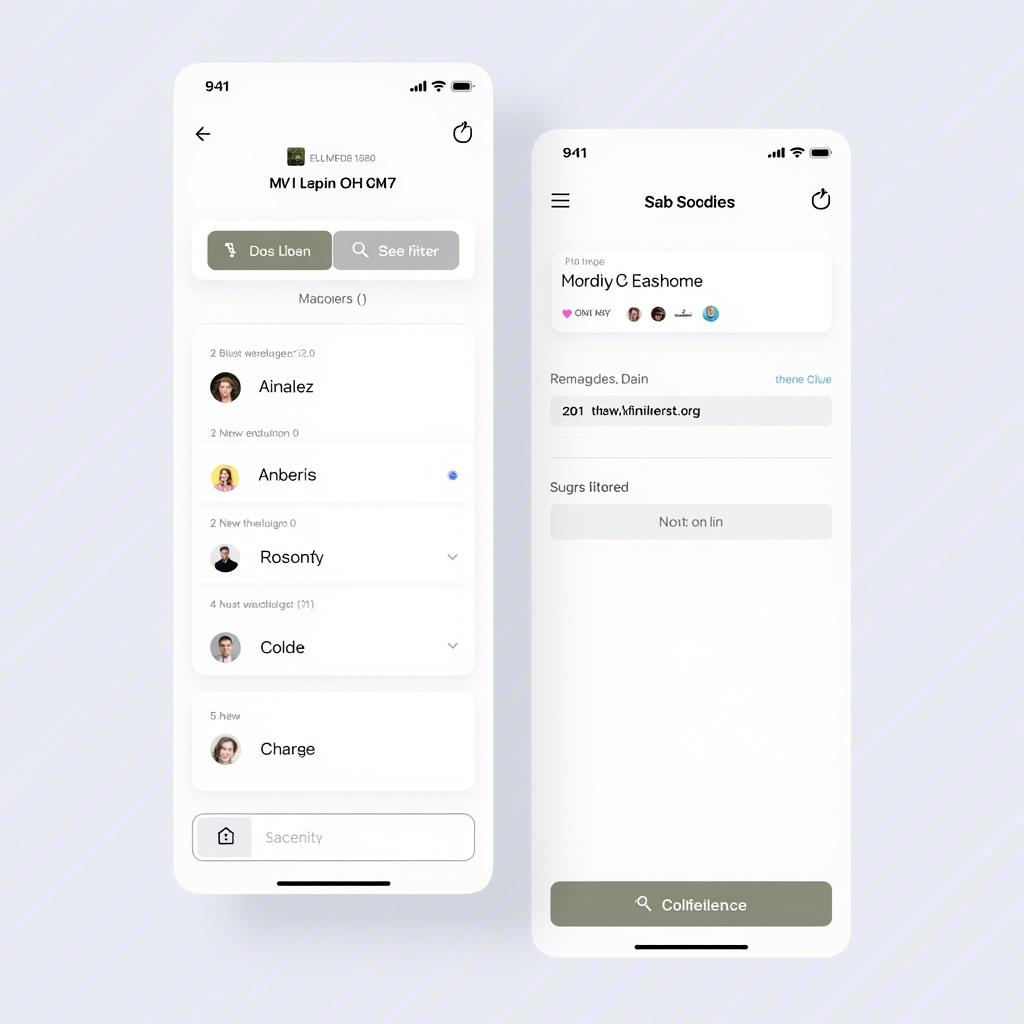 Subscription tracker app showing user interface. App features subscription lists and details. Clean, modern layout with easy navigation. Mobile design enhanced for user engagement.