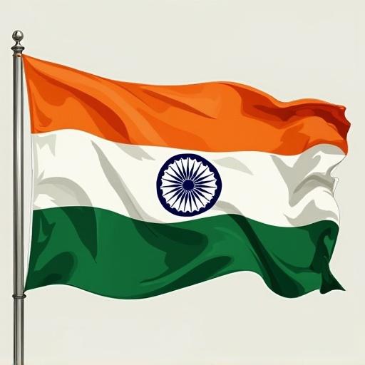 Creative redesign of the Indian flag showcasing vibrant colors and unique elements