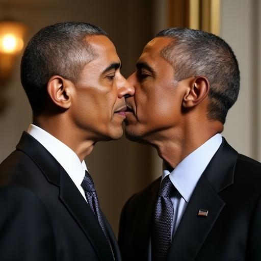 Two men depicted in a caring moment. They are dressed in formal suits. The scene conveys a sense of closeness and connection.