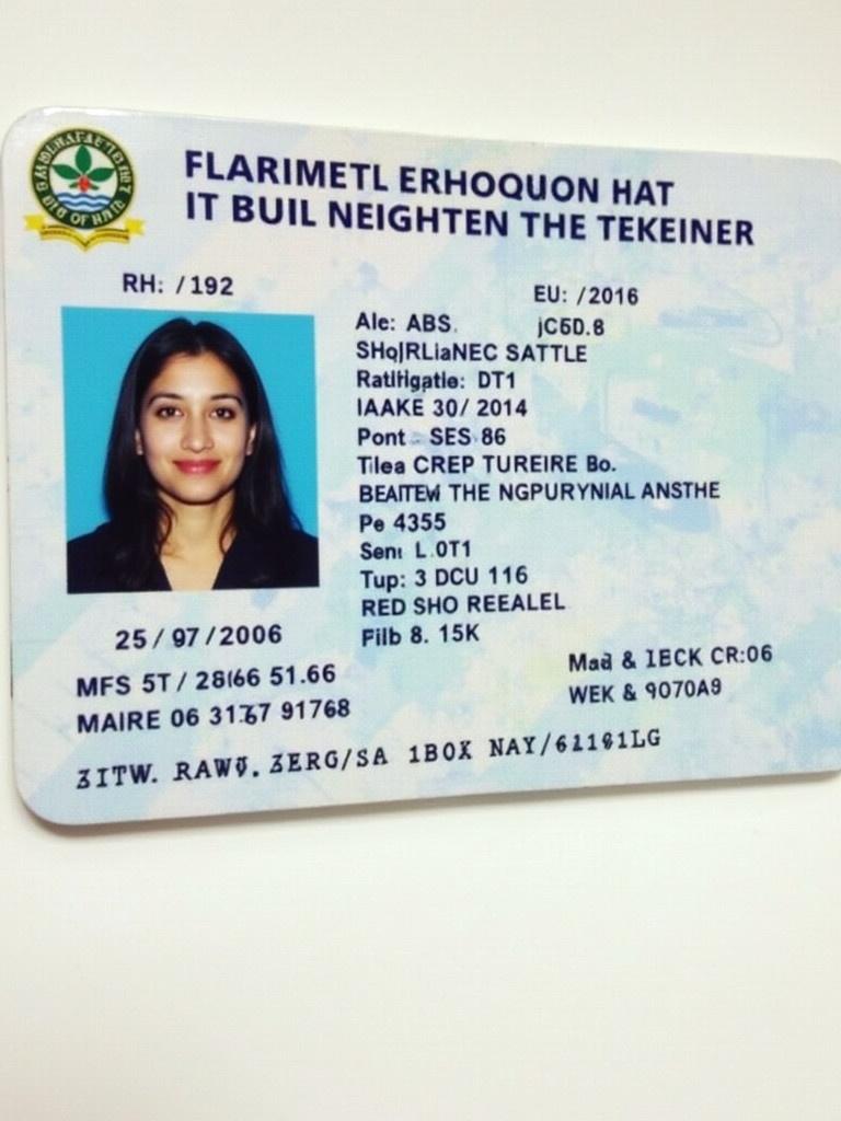 Front side of a government-issued driver license. Displays personal information like name and date of birth. Card designed in a formal government style. Contains various official elements and a professional identification photo.