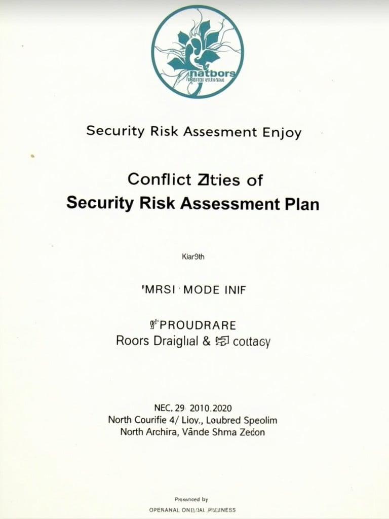 Security Risk Assessment Plan published for relocating Telecom TI Equipment. The document discusses potential risks in the conflict zone of North Shewa Zone. It highlights security measures necessary for the transition of equipment. Useful for professionals in telecommunications and public safety.