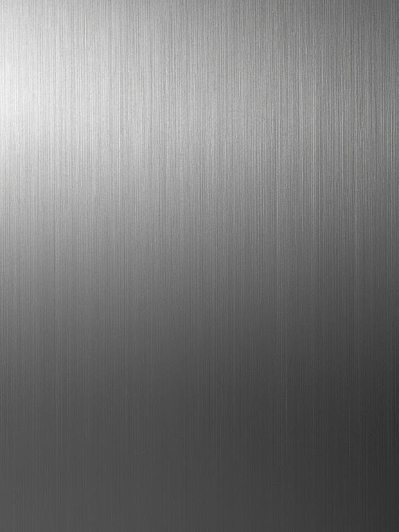 Image displays a brushed metal grain. Texture appears smooth and reflective. Color is primarily silver with subtle gradients. Ideal for use in design contexts.