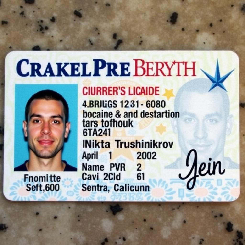 This image features a driver's license from North Carolina. It shows the name Nikita Trushnikov, date of birth April 9, 2002, and that it is issued from Charlotte, North Carolina. This driver's license is important as a form of identification.