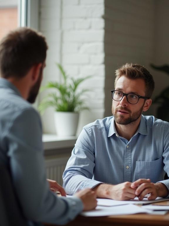 A financial planner explains a Roth IRA conversion to a client during a meeting.