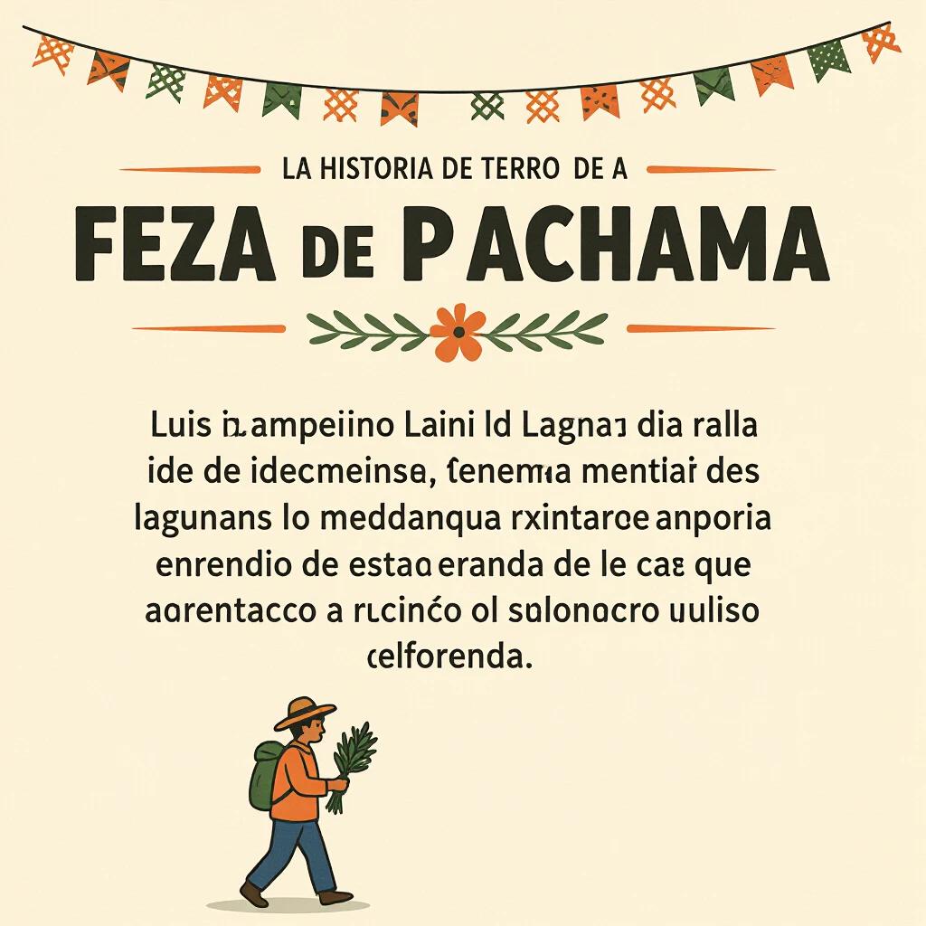 Terror story starts before Fiesta de la Pachamama. Young farmer Luis walks near Laguna Negra. He collects herbs for an offering.