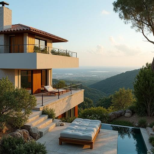 Vista general desde una habitación de la Villa del Bialbanello.