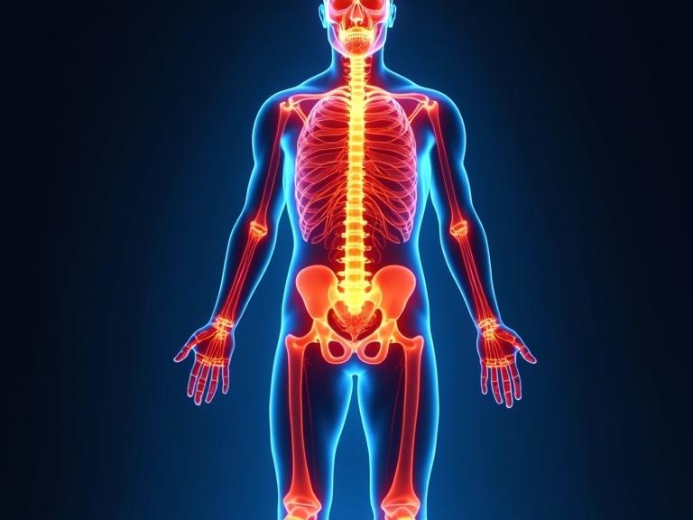 Thermal body scan highlighting caffeine metabolism zones for optimal intake timing.