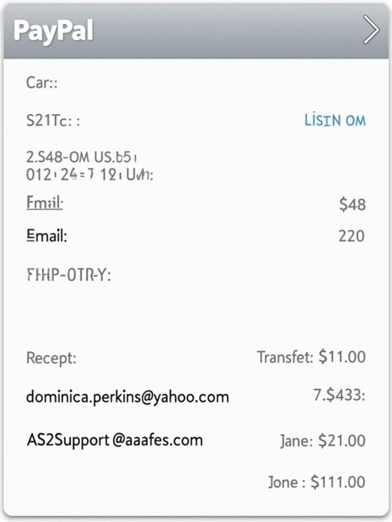 This image depicts a PayPal payment receipt with transaction details.