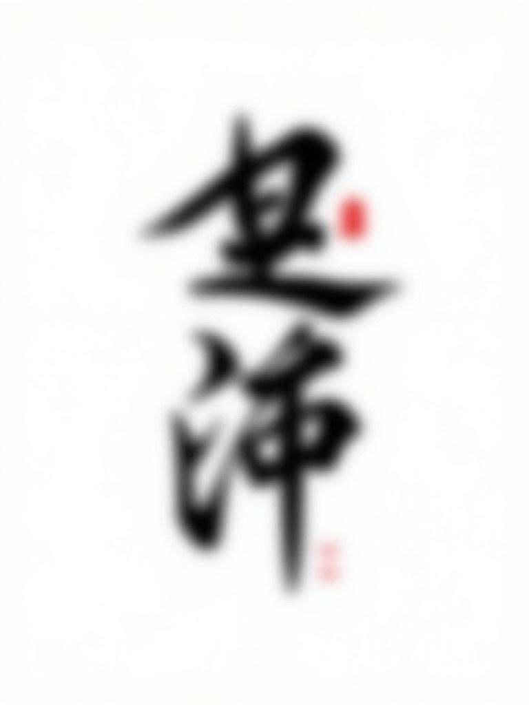 Image of bold black calligraphy characters阮青锦 on a white background with a small red drop accent