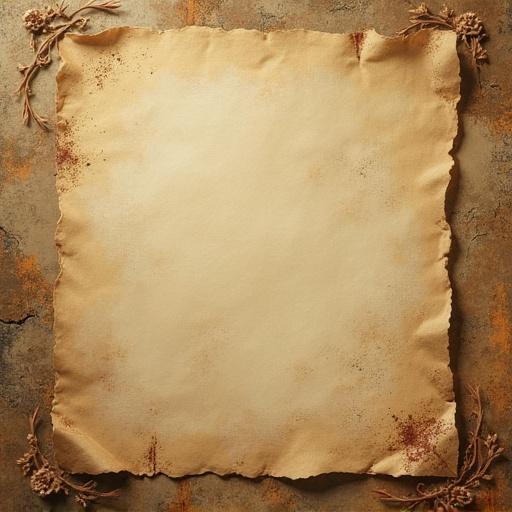 Vintage European-inspired digital painting featuring distressed paper background with an oil painting effect. The paper has rough edges and subtle color variations, creating a timeless and elegant appearance.
