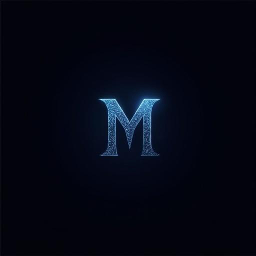 Design sleek modern logo for MargaretJ-AI art store. Incorporate minimalist style with abstract elements. Use dark colors with subtle highlights. Logo evokes mystery and depth. Suitable for digital branding.
