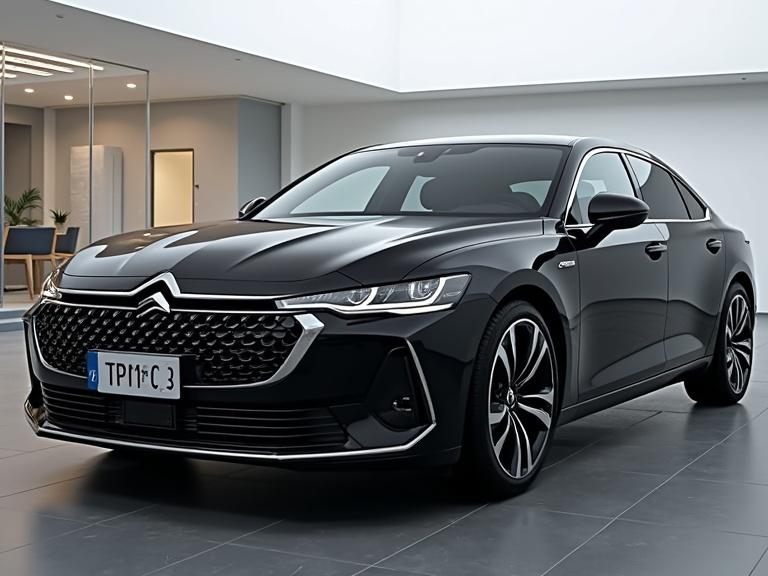 CITROEN C6 is an E-Segment Premium Sedan with 19 inch Alloy Wheels. Exterior design inspired by the CXperience Concept. Painted in Black colour.