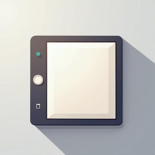 Flat cartoon vector illustration of a tablet. Centered design with clean lines. Solid colors and modern minimalist style. No outlines no shadows no text. Isolated on a contrast background.