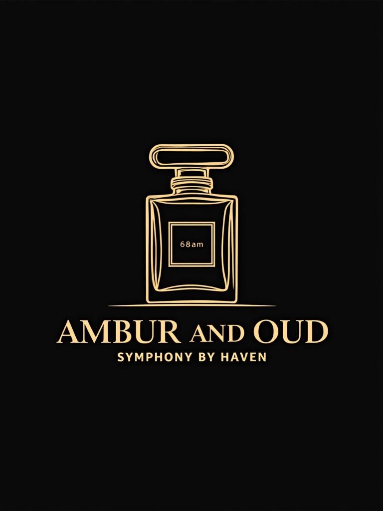 High-end fragrance brand logo design featuring a stylized perfume bottle. Elegant typography highlights the brand name. Sophisticated color palette enhances the luxurious feel.