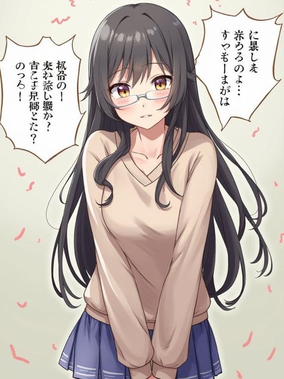 Japanese cute high school girl in a uniform walking on a beach.